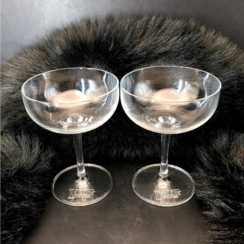 Ketel One Vodka Martini Cocktail Glasses Set of 2